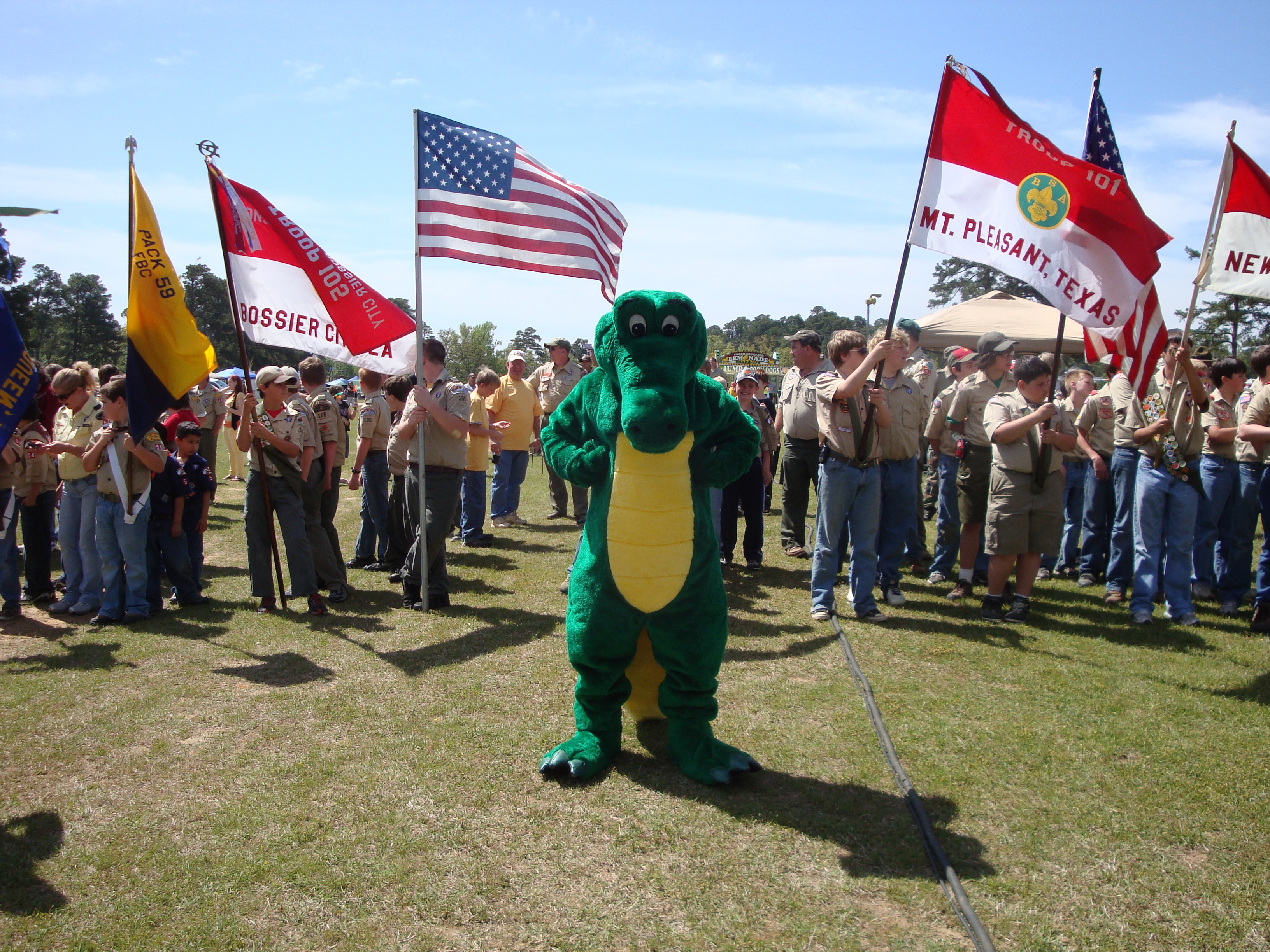 Greenie at Scout-O-Rama